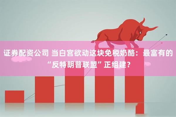 证券配资公司 当白宫欲动这块免税奶酪：最富有的“反特朗普联盟”正组建？