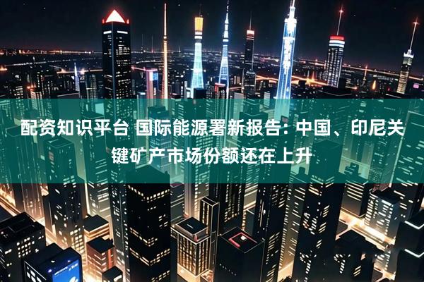 配资知识平台 国际能源署新报告: 中国、印尼关键矿产市场份额还在上升